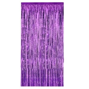 Cortina  Metalizada  Roxa  1.00 X 1.90CM