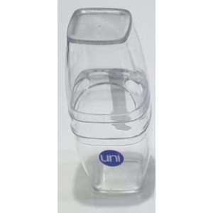 Porta  Escova Quadrado Com Tampa