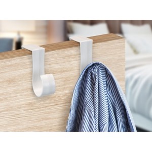 Cabide  Gancho Para Porta  Com 2 Peças