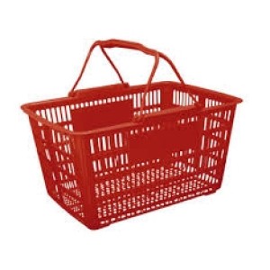 Cesta Pratica 43 x31x24 Com Vermelha