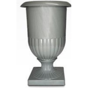 Vaso Taça  Grande   Cinza