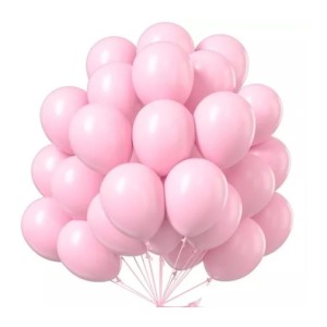 Balão  Mac  Ballon  Redondo Candy Colors 5,0 Com 25  Rosa Claro