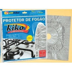 Protetor  De   Fogão  Com 4 Folhas De  Aluminio