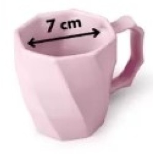 Caneca Cayan Rosa Brilho 260 Ml