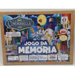 Jogo da Memória  Com 24 Peças Cinderela