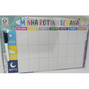 Quadro Minha Rotinha Semanal
