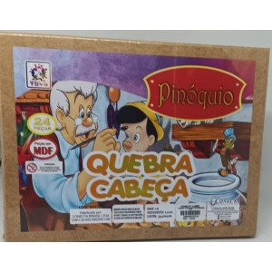 Quebra Cabeça Com 24 Peças Pinóquio