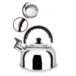 Chaleira Com Apito  2 Litros  Inox