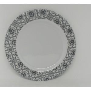  Prato  Sobremesa  20 Cm - Preto