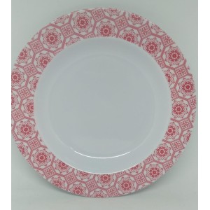 Prato Fundo  25 Cm Vermelho