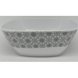 Tigela Quadrada 20 Cm Preta