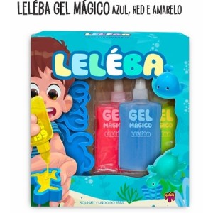 Leleba Gel Magico 8 Azul  Red  Amarelo  Fundo Do  Mar