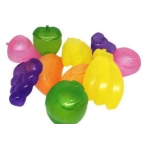  Forma  De  Plastico  Para  Gelo, Com 9 Peças  Gelo Artificial