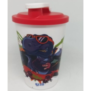 Copo Mobil 450 Ml Dinossauro Com Skate