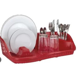 Escorredor de Pratos  Vermelho
