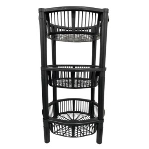 Organizador  Vertical  Preto 3 Andares  Sem  Rodizio  Eco  Flow