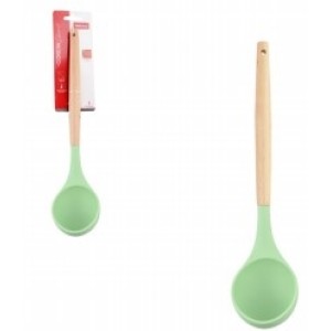 Concha  De  Silicone Cabo  Madeira  Verde Kitchen 32 Cm