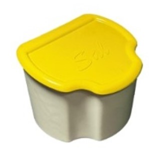 Saleiro  Branco Com Tampa Colorida