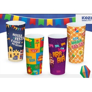 Copo Decorado  Festa Junina 350 ML