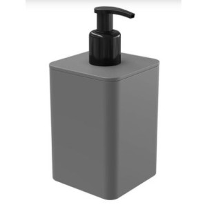 Dispenser  Para  Sabonete  Liquido  Smile  350 Ml  - Cinza