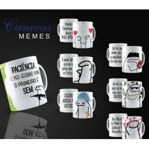 Canecas Plasticas 350 Ml Meme Sortidas