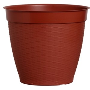 Vaso Redondo  Estilo  Vime Com Borda  Reta  Ceramico  - 44 Litros