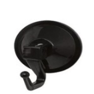 Cabide de Pressão Com Ventosa  Preto