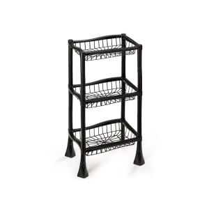 Fruteira   Retangular  Com 3 Preta