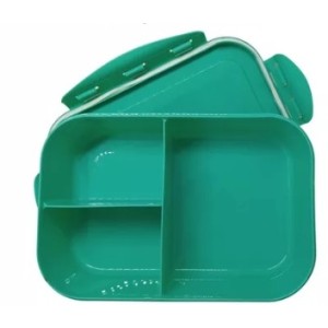 Marmita  Hermetica Retangular  1 Litro  - Colors   Verde