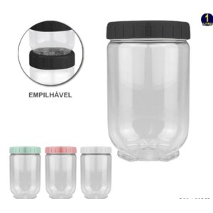 Organizador  Multiuso  Pet   Redondo  1000 Ml