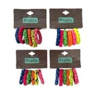 Amarrador Estampado Para Cabelo Com 6 Unidades