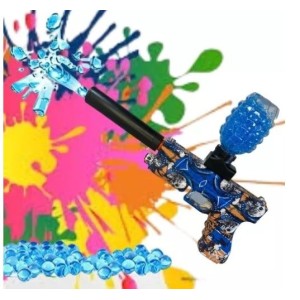 Pistola  De  Plastico Pvc, Lança  Projetéis  a  Pilha