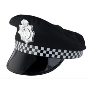 Chapéu Policial Preto