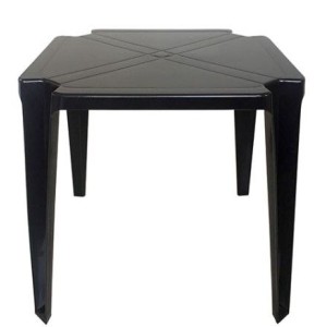 Mesa  Monobloco Quadrada  Preta
